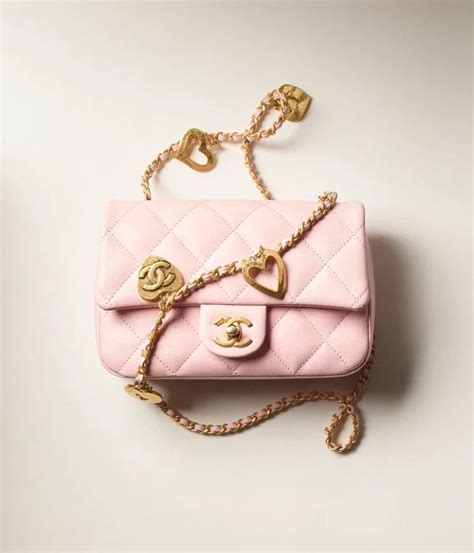 chanel heart chain flap bag|chanel flap bag top handle.